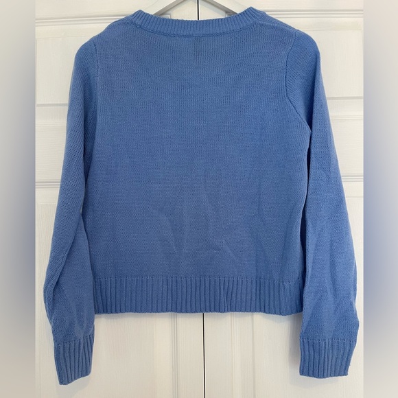 NWOT H&M basic classic blue sweater size small - Picture 3 of 5